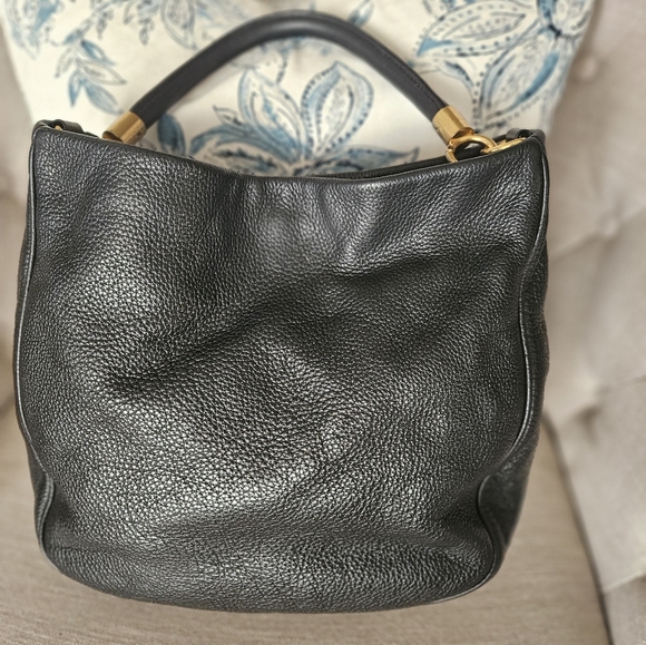 Marc By Marc Jacobs Too Hot to Handle Hobo Bag Leather Black - Picture 4 of 17